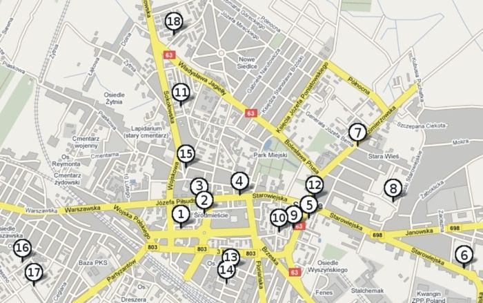 Mapa nadajników radiowych