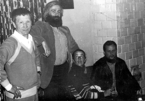S.Karpik, S.Musiej, A.Musiej, J.Olewiński na spotkaniu u p Michałowskich
